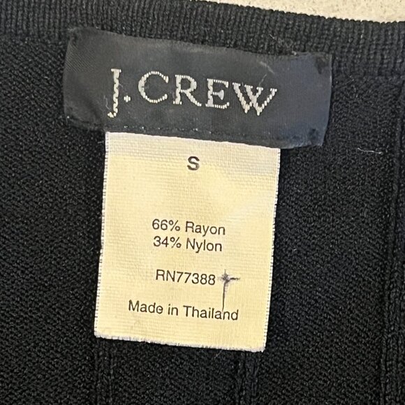 J. Crew Women's Black Vintage Cropped Cardigan Size Small - Picture 4 of 4